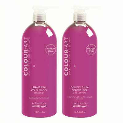ATV NATURAL LOOK COLOUR ART DUO Shampoo & Conditioner 1000ml FREE POSATGE SALON
